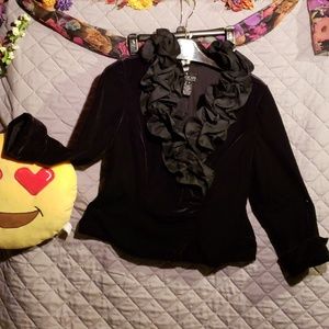 Xscape velvet blouse